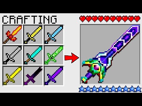 HOW TO CRAFT a ZENITH MULTI SWORD in Minecraft? SECRET RECIPE *O_o*