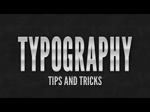 Typography In Illustrator CC CS6 - Tips And Tricks