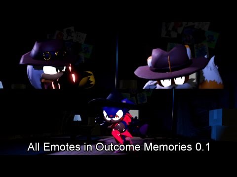 Showing all the emotes in Outcome Memories 0.1