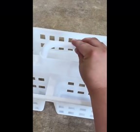 Put a Dollar Store book bin in your kitchen cabinet (this is BRILLIANT!)