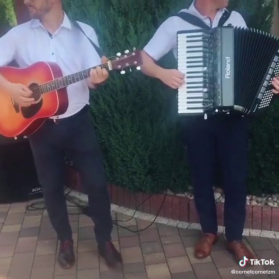 Acoustic Guitar and Accordion Duo Performance