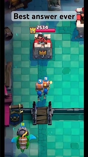 Clash Royale Best answer to wall beakers #funny #clashroyale #memes