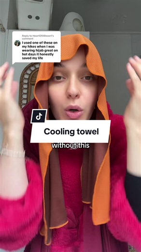 Cooling towel tip for hijabis during heatwaves