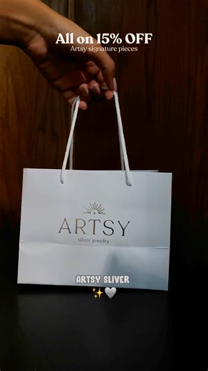 Don’t miss the 15% off Sale 🤍 | ARTSY SILVER