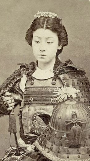 This is Ancient on Instagram: "Onna-Bugeisha, the Female Samurai Warriors of Feudal Japan. Onna-musha (女武者) is a term referring to female warriors in pre-modern Japan, who were members of the bushi (warrior) class. They were trained in the use of weapons to protect their household, family, and honour in times of war; many of them fought in battle alongside samurai men. #japan #ancientjapan #japanese #history #ancienthistory #samurai #geisha"