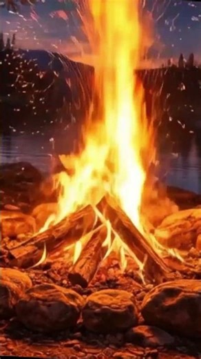 Camp Fire Copywrite free backround ! #shorts