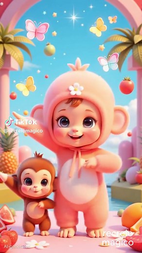 Cute Baby Monkey Dance | Fun Cartoons for Kids