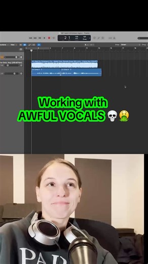 Ascension Sound Productions/Nicky Brenner on Instagram: "Working with AWFUL VOCALS 🤮💀 #logic #logicprox #melodyne #mixing"