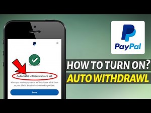How to Turn On Automatic Withdrawal to Bank Account on PayPal (2024)