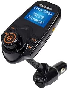 Magnavox MMA3336 Bluetooth Car FM Radio Transmitter with Caller ID in Black