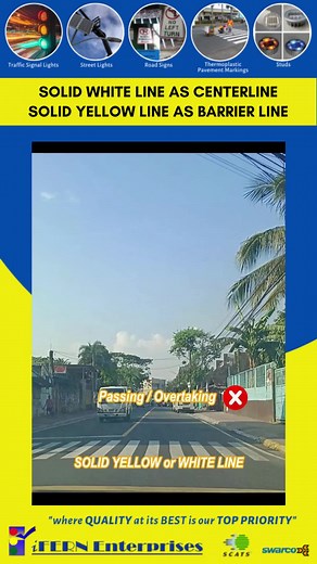 Solid White Line and Solid Yellow Line (Explained) #guide #signs #info #information #road #roadsafety #cars #car #driving #driver #viralreels #fbreels #flashingtrafficlight #basictrafficlight #trafficlights #yellowtrafficlight #signal #trafficintersectionlights #trafficrules #drivingtips #philippines #driving101 #gosignal #education #rightturnonredlight #driversguidetotrafficlights #basicsimpletrafficlightsrules #ltoexamreviewers2022reels #facebookreels #facebookreel #facebookreelsviews #faceboo
