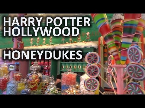 Honeydukes sweets shop in Hogsmeade at Universal Studios Hollywood's Wizarding World of Harry Potter