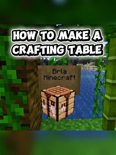 How to Make a Crafting Table in Minecraft ⛏️