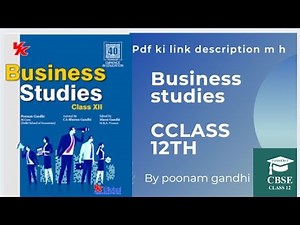 Business studies class 12th by poonam Gandhi pdf download || commerce class 12th