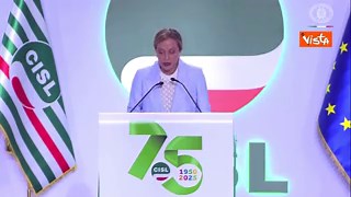 Meloni a congresso Cisl: Per Governo centrale confronto con parti sociali