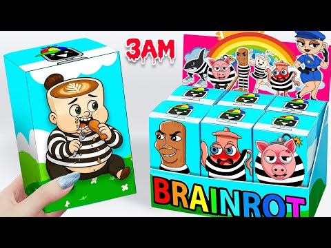 💖Paper DIY💖UNBOXING The ESPRESSONA SIGNORA Prisoner Blind Box ! Italian Brainrot MYSTERY BOX