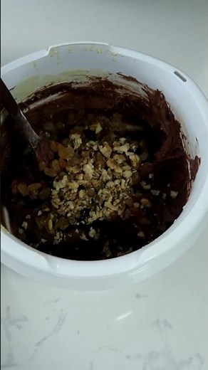 Шоколадный кекс с сухофруктами и орехами #простые_рецепты #светлана_герасимова #шоколадныйкекс