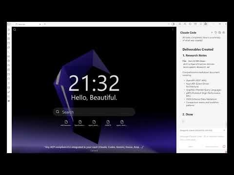 Obsidian Ultimate AI Workspace - Quick intro (screen recording)