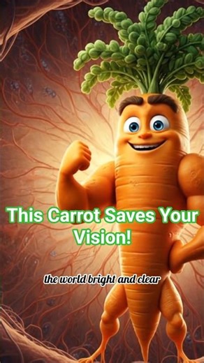 The Talking Carrot That Cleans Your Eyes 👀🥕 | Fun Animated Short #TalkingCarrot #viral #shorts