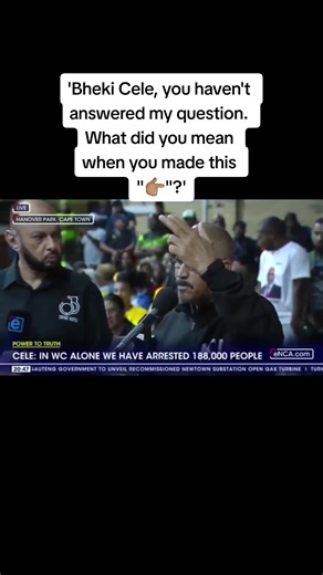 Bheki Cele's Response to Chesnay Incident on Live Stream