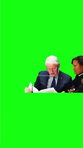 Bill reading paper Green Screen Meme