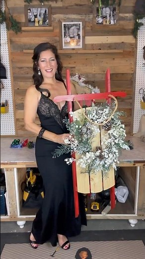 Christmas Countdown of CRAFTS: Day 7 Wooden Sled