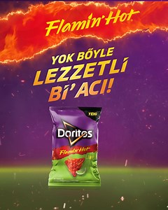 Acı severlerin favori iki rengi: 💚💜 Doritos Flamin’ Hot Lime: Yok böyle lezzetli bir acı! #FlaminHot | Doritos