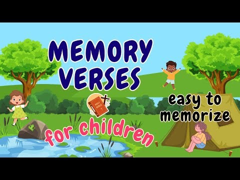 By memorizing Bible Verses, kids can access to God’s word when they need it most. / Simple and Easy