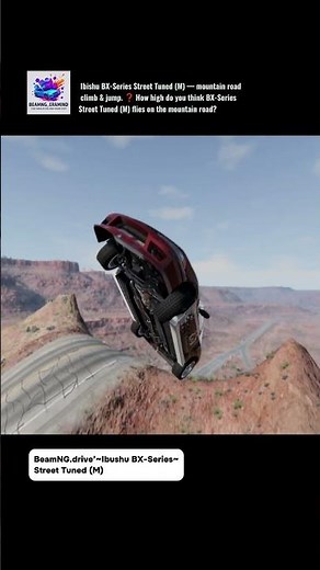 #Beamng.drive~| Ibishu BX-Series Street Tuned (M) — mountain road climb & jump
