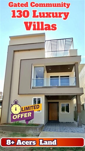 130 Luxury Villas in 8+ Acres | Premium Gated Community | Clubhouse & Pool