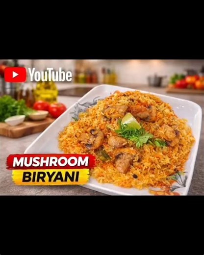 Mushroom biryani recipe