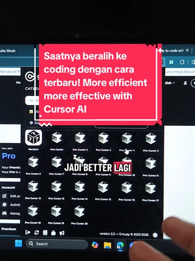 Saatnya beralih ke coding dengan cara terbaru! More efficient more effective with Cursor AI!