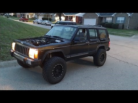 Adjusting caster after lifting a jeep Cherokee XJ.