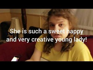 Severe Autism - Josephine relaxing with her latest storyboard! Keeping Busy during the blizzard!
