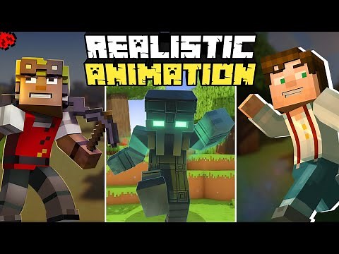 Best Realistic Animation mods for minecraft pocket edition 😱 || minecraft realistic animation