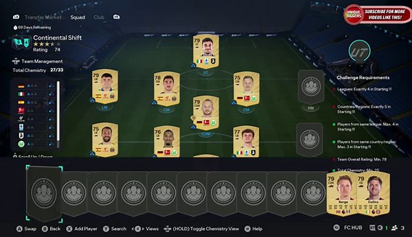 Continental Shift SBC Completed - Cheap Solution & Tips - FC 26 Golden Generation: England '66