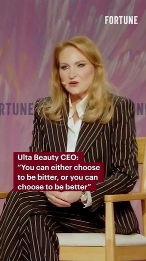 Ulta Beauty CEO: “You can either choose to be bitter, or you can choose to be better” #Ulta #leader