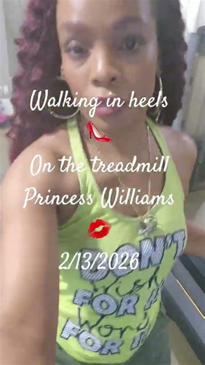 walking in heels on a treadmill