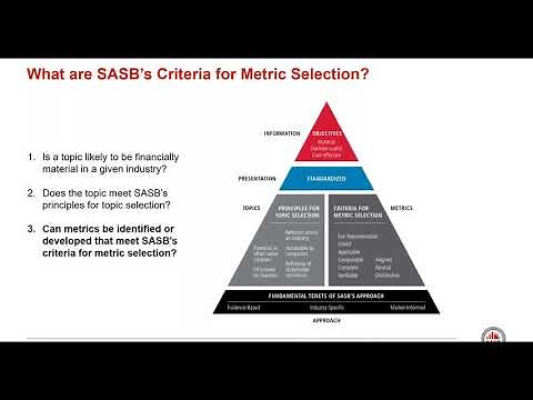 SASB Materiality Assessment and Evidence Sourcing Webinar