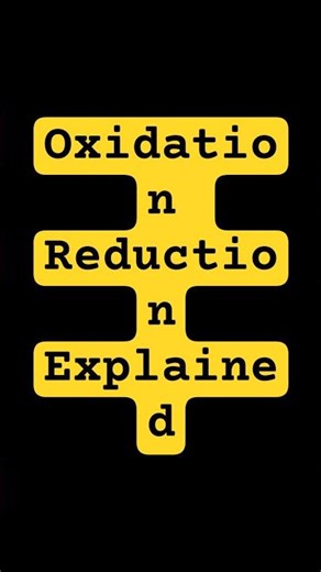 Oxidation and Reduction Redox reaction Notes #Redox #chemistry
