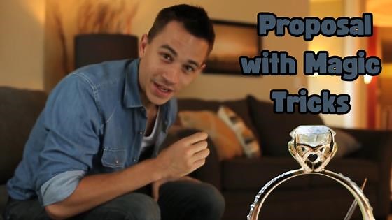 Epic Surprise Proposal with Magic Tricks