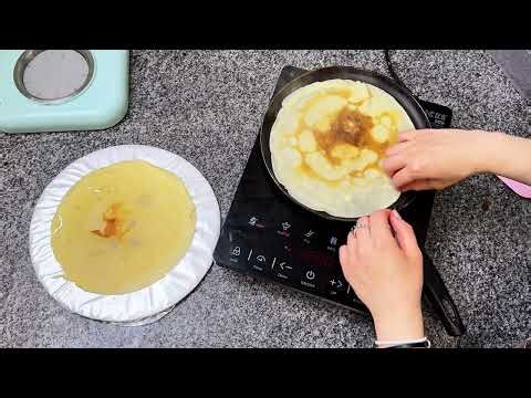Peach Crepe Dessert 🍑 Easy to Make at Home!