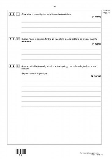 2025 AQA AS Level COMPUTER SCIENCE Paper 2 and Mark Scheme Combined (7516/2)