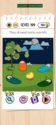 BRAIN TEST LEVEL 199 WALKTHROUGH WITH COMMENTARY