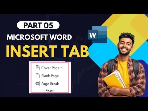 MS-WORD Insert Tab Pages Group || Soft Skill Studio || 2025 #youtube