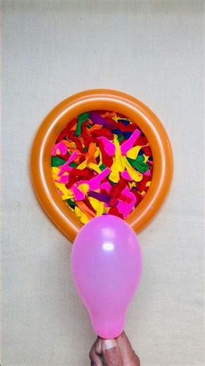 Blowing Small Pink Balloon Until It Pops! 🎈💨 #balloonchallenge