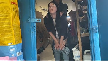 A warehouse worker fucked the manager hard right there on the boxes and put her in her place