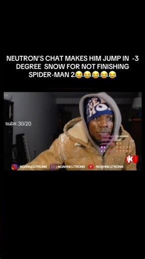 CHAT DEAD WRONG🤬I HAD SNOW IN MY A$$😭😭😭 #snow #snowstorm #noahneutronn #viral #twitch