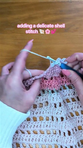 Crochet Shell Stitch Edging Tutorial #crochet #crochettutorial #fyp #diy