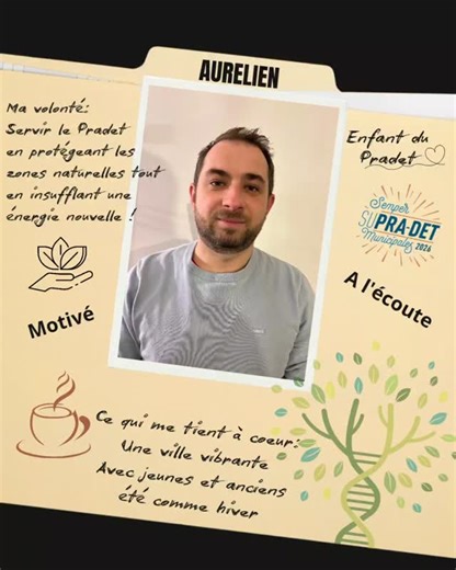 @sempersupradet on Instagram: "🌿 Un jour, un portrait : Aurélien, pour un Pradet durable et vibrant ! 🌊 Né ici il y a bientôt 40 ans, je connais chaque sentier et chaque recoin de notre littoral. J'ai vu sa beauté fragile traverser les décennies, et c’est ce lien viscéral avec notre terre qui guide aujourd'hui mon engagement. 🌲🥾 Protéger et dynamiser : un double défi Ma volonté de servir Le Pradet repose sur une conviction profonde : nous devons protéger farouchement nos zones naturelles tou